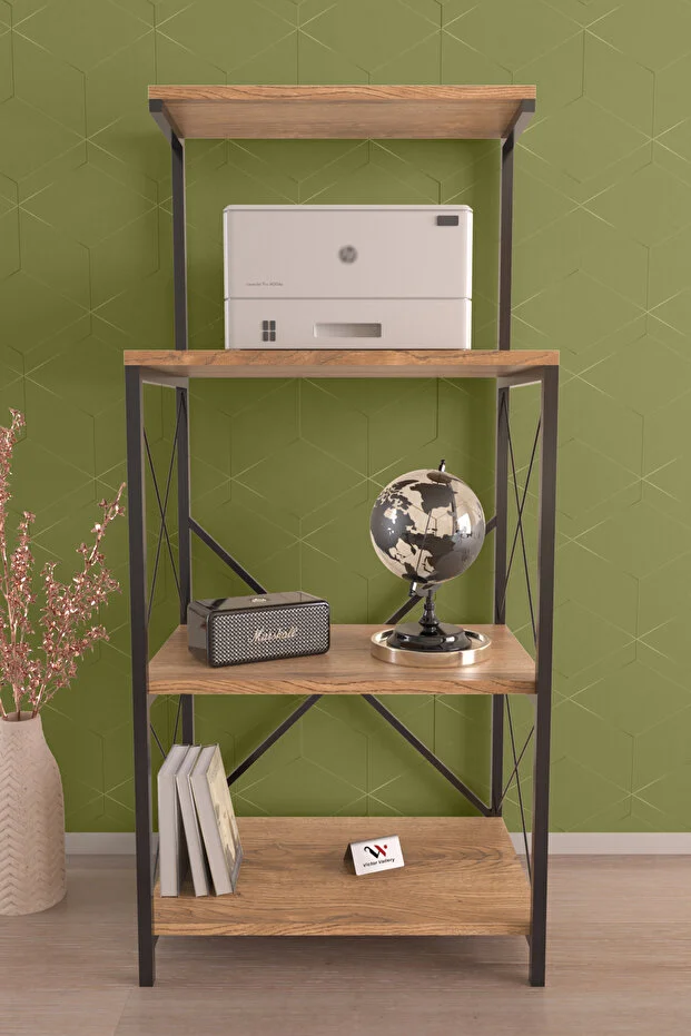 Mutfak Bangosu Çok Amaçlı Organizer Dolap – Ahşap